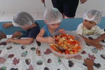 Projeto de Educação Alimentar e Nutricional realiza ação com alunos da creche