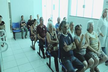 Encontro com o grupo hiperdia ministrado pelo médico Gustavo Pasquini