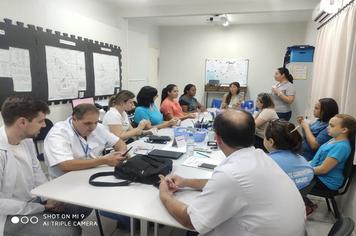 Encontro do grupo de gestantes na Unidade Básica de Saúde do município